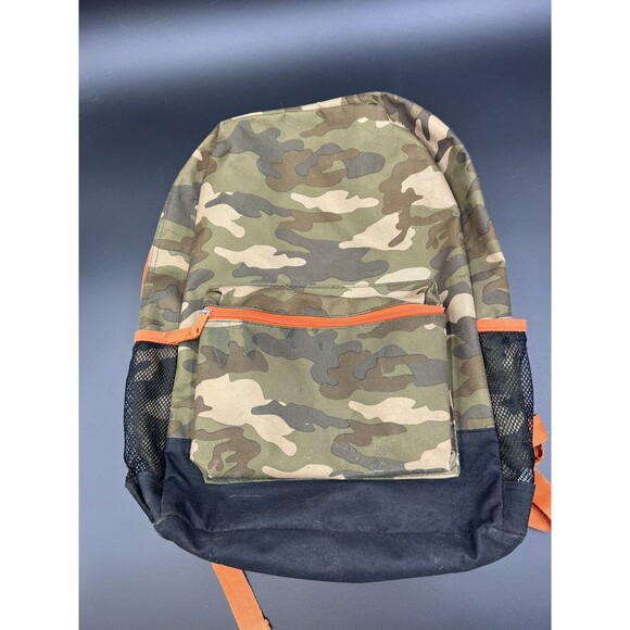 Childrens Place Green Camo Backpack - Picture 1 of 5
